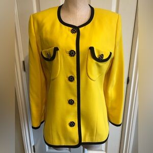 Vintage Cagli Yellow Blazer Jacket